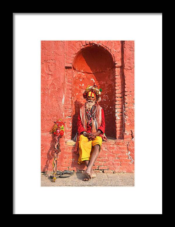 Religious Framed Print featuring the photograph Into The Red #1 by Md Mahabub Hossain Khan