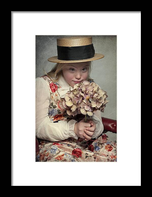 Portrait Framed Print featuring the photograph Isa #1 by Monika Vanhercke