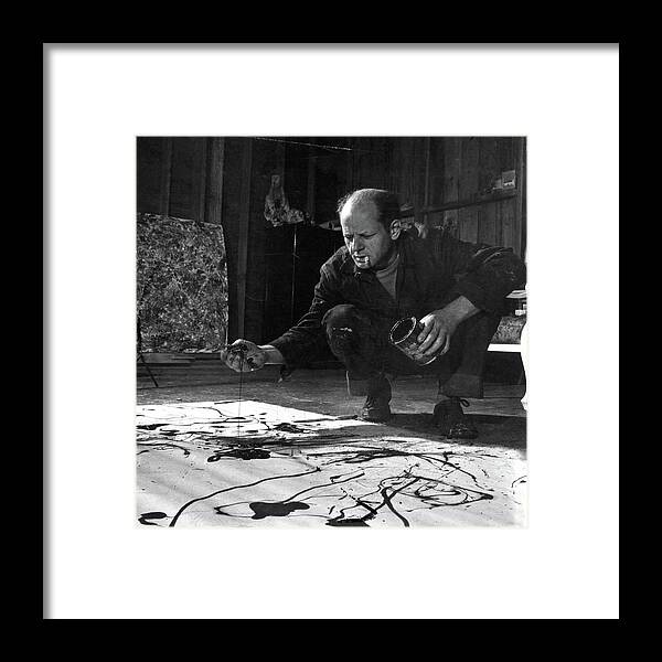 Jackson Pollock Framed Print featuring the photograph Jackson Pollock #1 by Martha Holmes