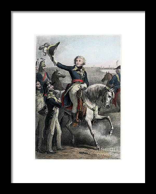 Horse Framed Print featuring the drawing Jean Baptiste Kléber, French General by Print Collector