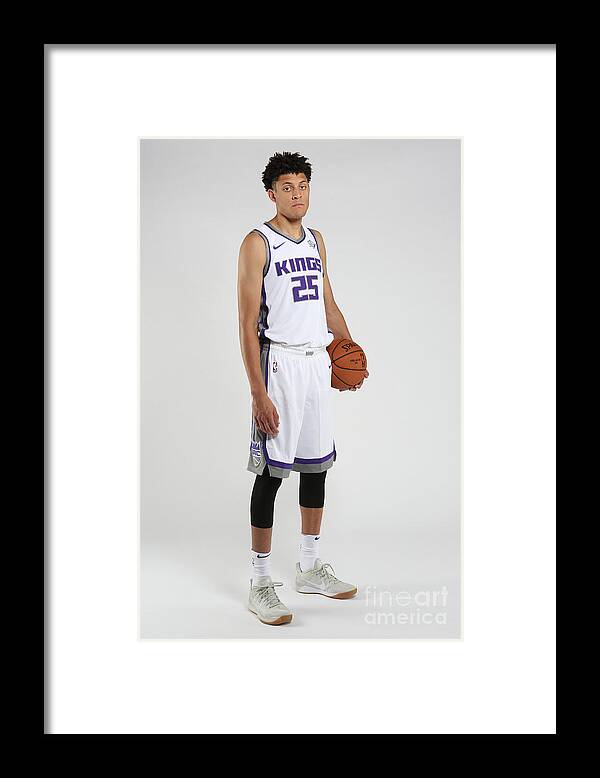 Nba Pro Basketball Framed Print featuring the photograph Justin Jackson Rookie Shoot by Steve Yeater