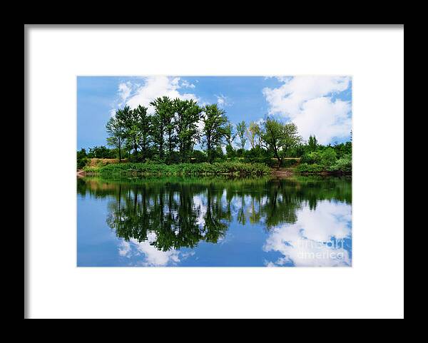 Lake Framed Print featuring the photograph Lake landscape #1 by Jelena Jovanovic