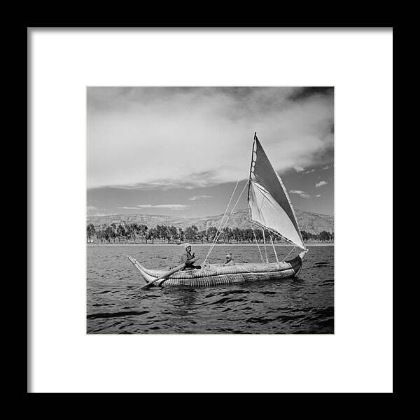 Bolivia Framed Print featuring the photograph Lake Titicaca, Bolivia #1 by Michael Ochs Archives