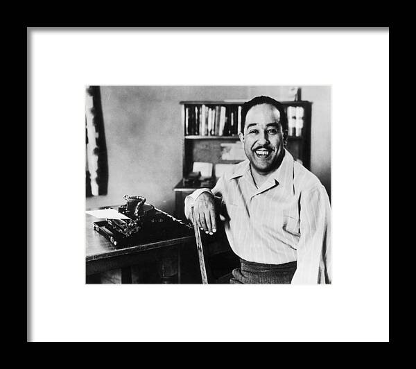 People Framed Print featuring the photograph Langston Hughes #1 by Hulton Archive