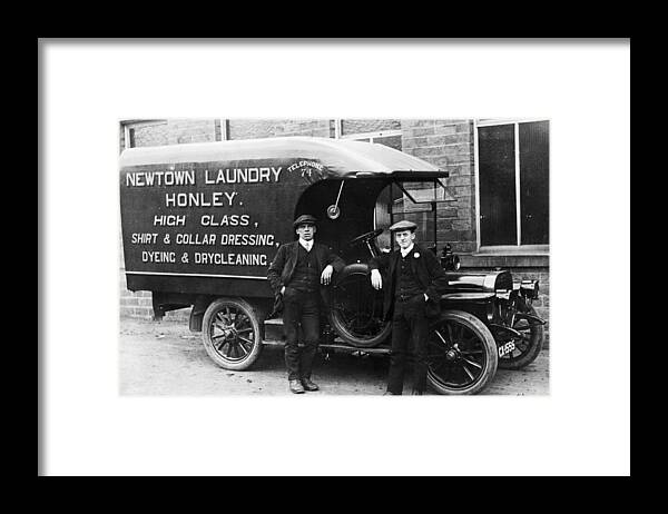 Laundromat Framed Print featuring the photograph Laundry Van #1 by Chaloner Woods