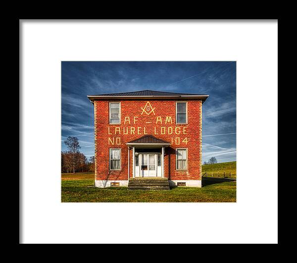 Laurel Lodge No. 104 Framed Print featuring the photograph Laurel Lodge 104 #1 by Mountain Dreams