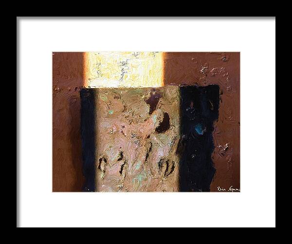  Framed Print featuring the digital art Layers of Light #1 by Rein Nomm