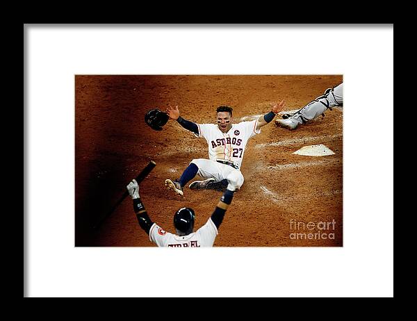 Game Two Framed Print featuring the photograph League Championship Series - New York by Bob Levey