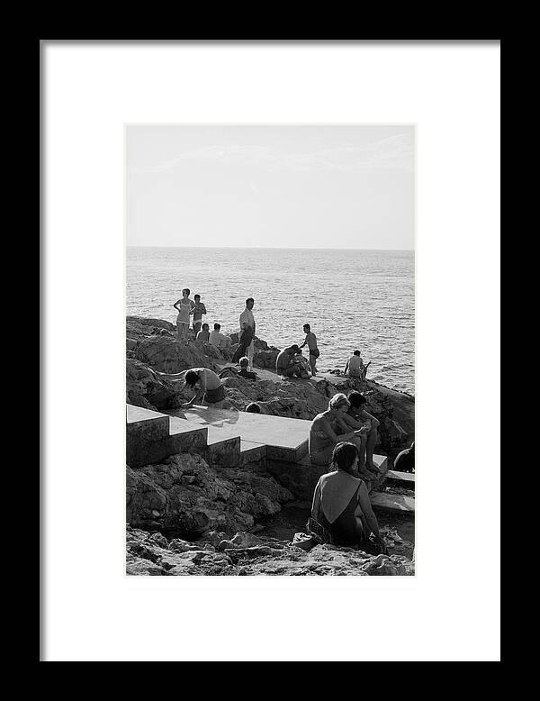 Leonard Cohen Framed Print featuring the photograph Leonard Cohen in Hydra #1 by James Burke