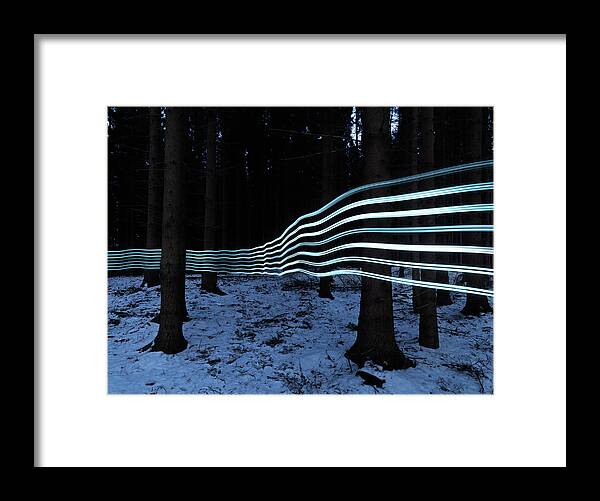Copenhagen Framed Print featuring the photograph Light Traces #1 by Henrik Sorensen