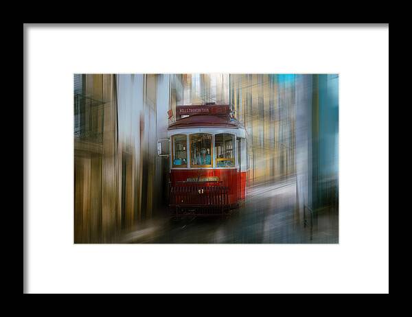 Carros Elctricos Lisboa Framed Print featuring the photograph Lisboa #1 by Dieter Reichelt