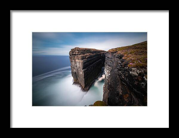 Clouds Framed Print featuring the photograph Loophead Stack #1 by Michal Ficel