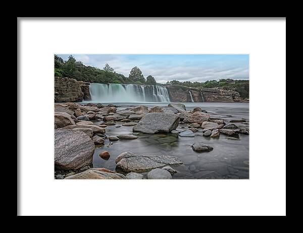 Maruia Falls Framed Print featuring the photograph Maruia Falls - New Zealand #1 by Joana Kruse