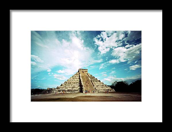 Steps Framed Print featuring the photograph Mayan Pyramid #1 by Nikada