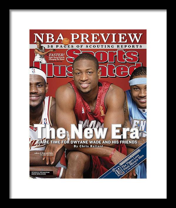 Magazine Cover Framed Print featuring the photograph Miami Heat Dwyane Wade Sports Illustrated Cover by Sports Illustrated
