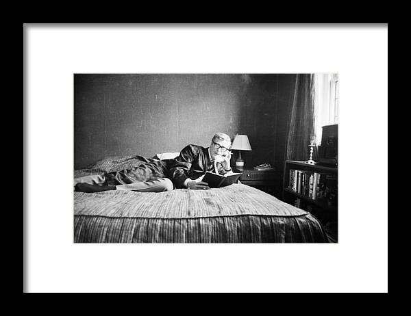 Smoking Framed Print featuring the photograph Michael Caine #1 by Larry Ellis