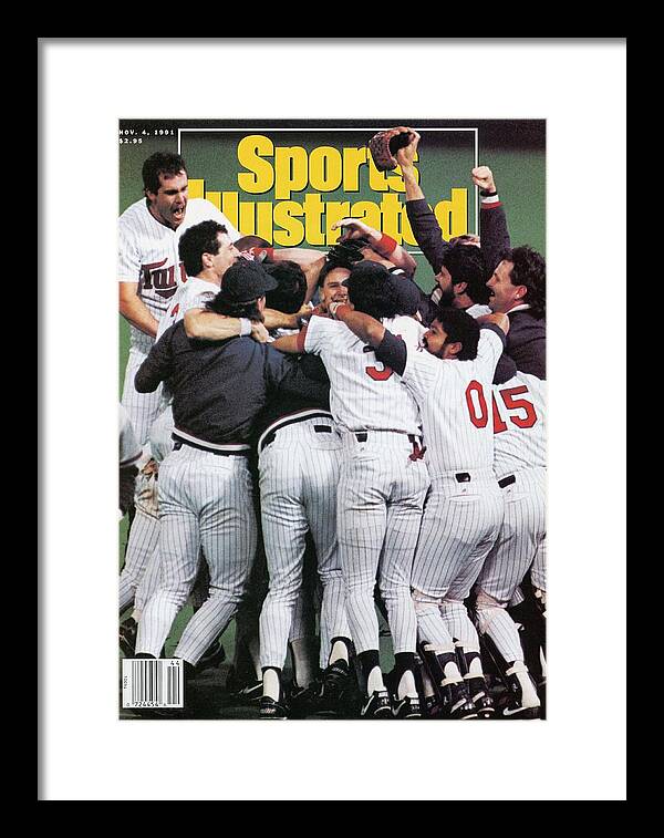 Magazine Cover Framed Print featuring the photograph Minnesota Twins, 1991 World Series Sports Illustrated Cover by Sports Illustrated