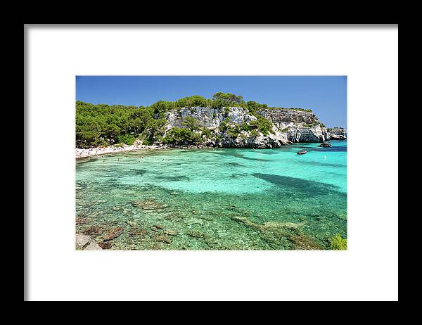 Scenics Framed Print featuring the photograph Minorca, Macarella #1 by Stefano Salvetti