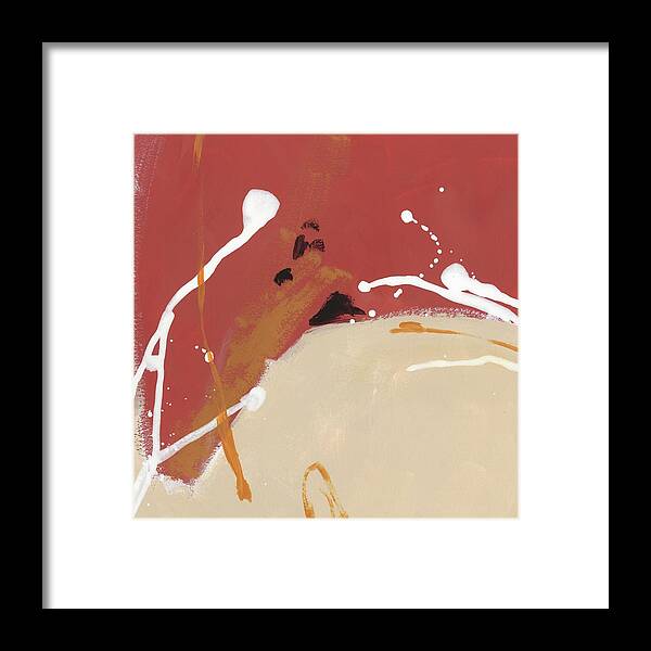 Abstract Framed Print featuring the painting Molecular Dynamics II #1 by June Erica Vess