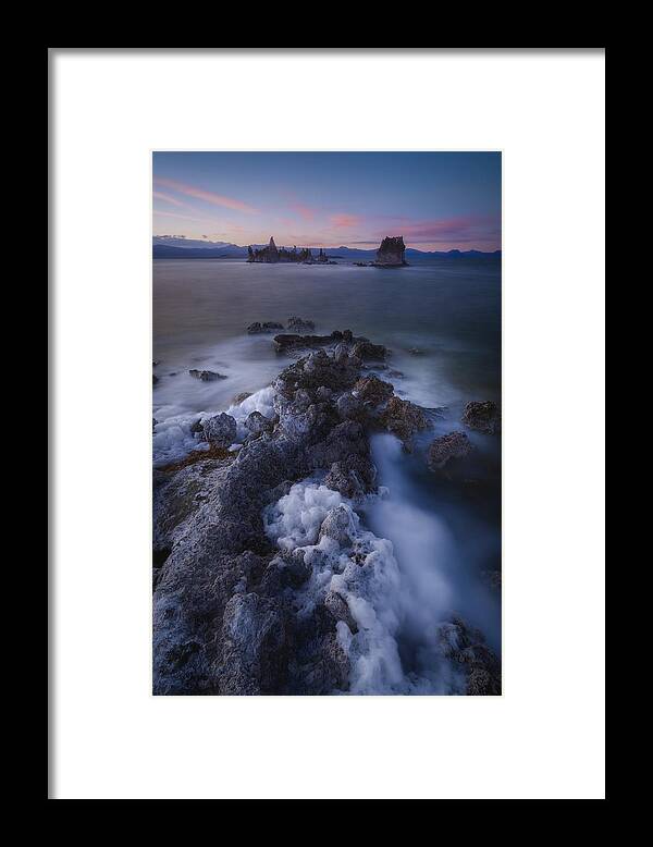 Water Framed Print featuring the photograph Mono Lake #1 by Chengming