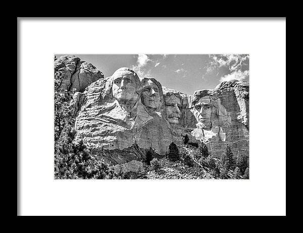 Mount Rushmore Framed Print featuring the photograph Mount Rushmore #1 by Donald Pash
