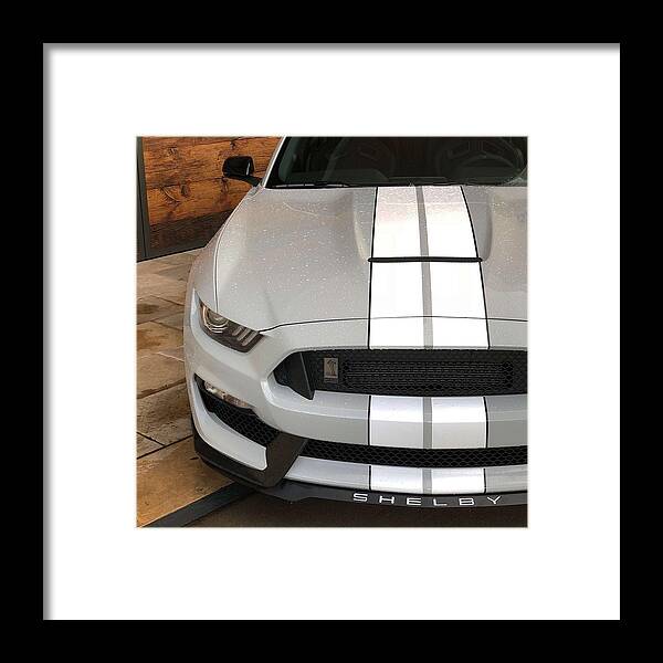 Car Mustang Gt350 Framed Print featuring the photograph Mustang GT350 #1 by Rocco Silvestri