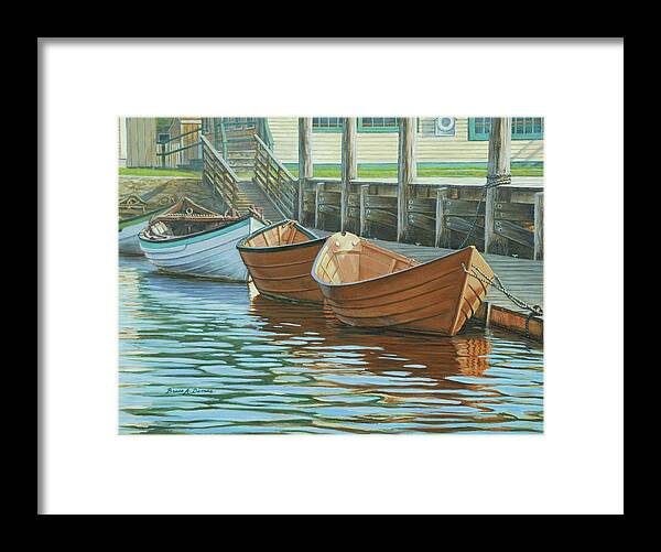 Mystic Dories Framed Print featuring the painting Mystic Dories #1 by Bruce Dumas