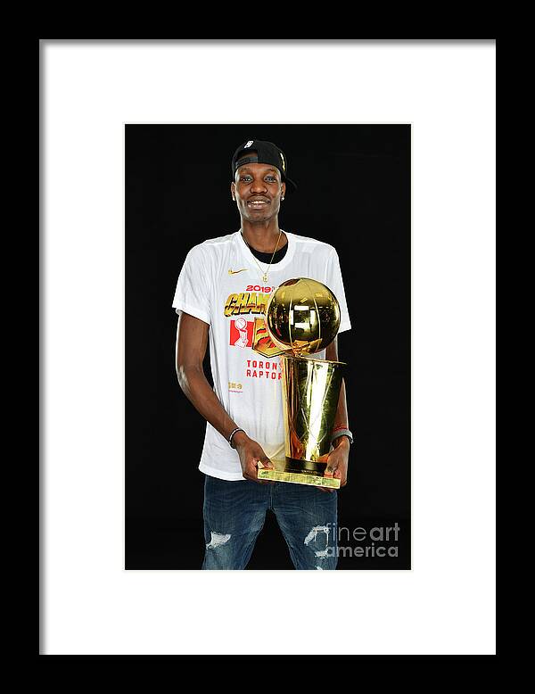 Chris Boucher Framed Print featuring the photograph Nba Finals Portraits #1 by Jesse D. Garrabrant