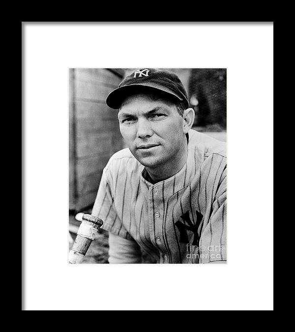 Baseball Catcher Framed Print featuring the photograph New York Yankees #1 by The Stanley Weston Archive