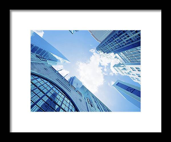 Corporate Business Framed Print featuring the photograph Nyc Architecture #1 by Orbon Alija