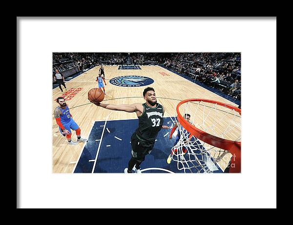 Nba Pro Basketball Framed Print featuring the photograph Oklahoma City Thunder V Minnesota by David Sherman