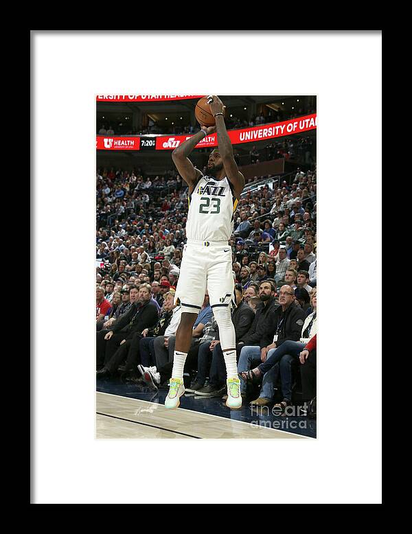 Royce O'neale Framed Print featuring the photograph Oklahoma City Thunder V Utah Jazz by Melissa Majchrzak