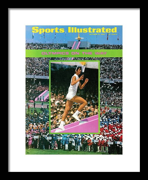 Mexico City Framed Print featuring the photograph Opening Ceremony, 1968 Summer Olympics Sports Illustrated Cover #1 by Sports Illustrated