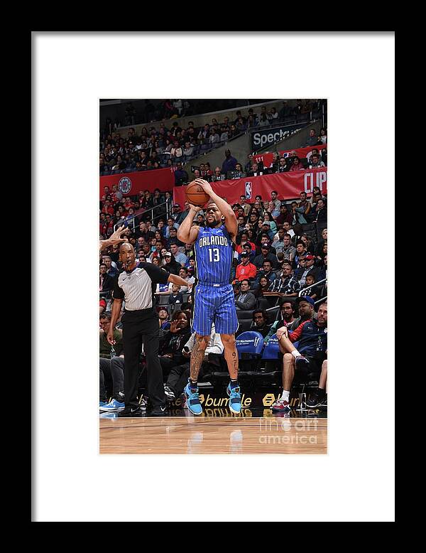 Nba Pro Basketball Framed Print featuring the photograph Orlando Magic V La Clippers by Adam Pantozzi