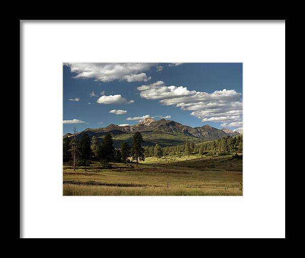 Pagosa Peak Framed Print featuring the photograph Pagosa Peak in Pagosa Springs, CO #2 by Mark Langford