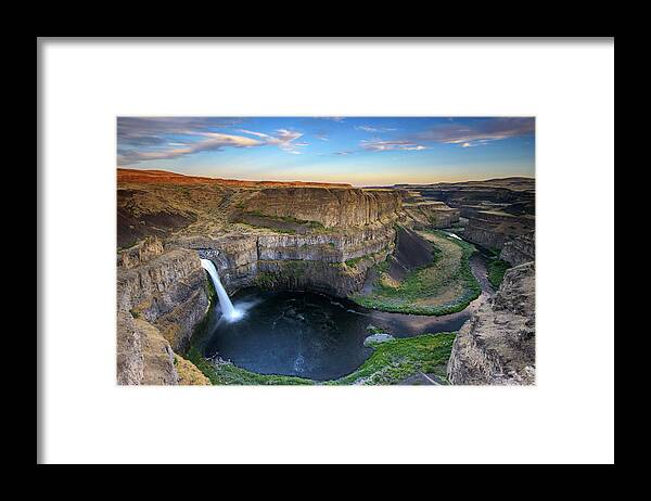 Palouse Falls State Park Framed Print featuring the photograph Palouse Falls #1 by Piriya Photography