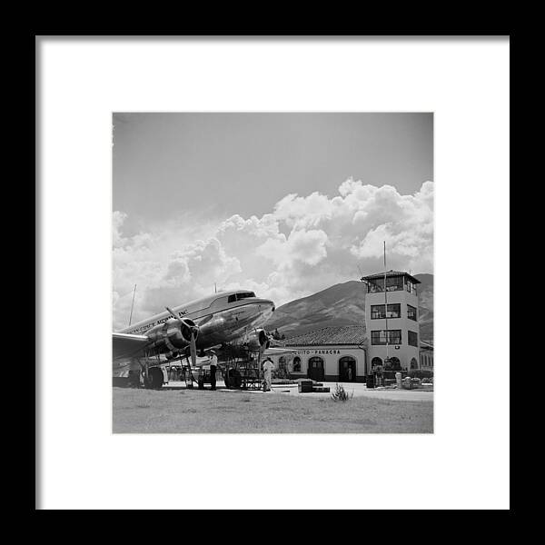 Quito Framed Print featuring the photograph Pan American Grace Airways #1 by Michael Ochs Archives