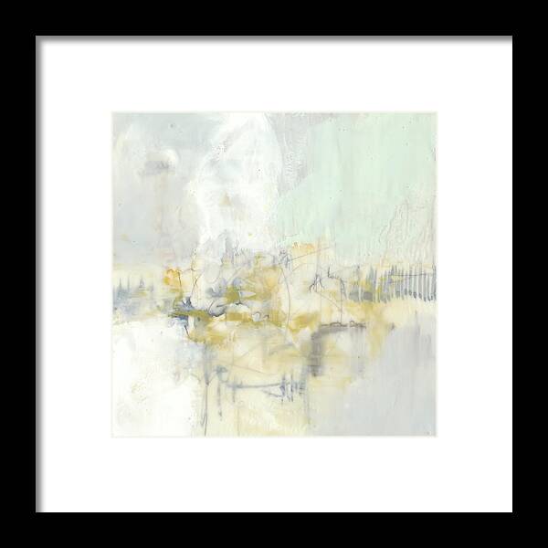 Abstract Framed Print featuring the painting Pastel Obscura I #1 by Jennifer Goldberger
