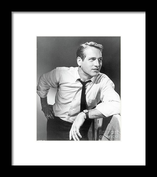People Framed Print featuring the photograph Paul Newman #1 by Bettmann
