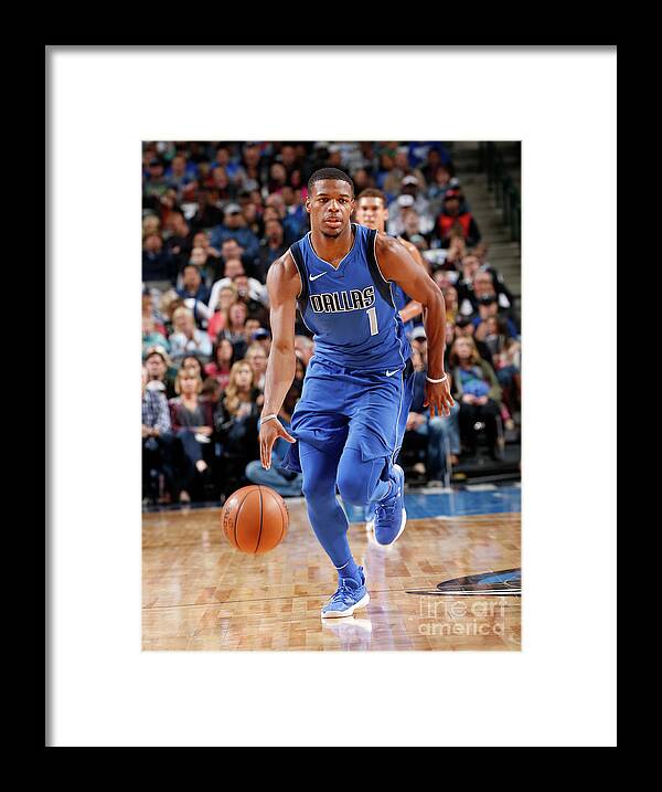 Nba Pro Basketball Framed Print featuring the photograph Philadelphia 76ers V Dallas Mavericks by Glenn James