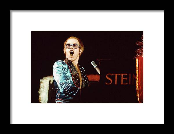 Elton John Framed Print featuring the photograph Photo Of Elton John #1 by David Redfern