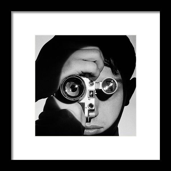 Leica Camera Framed Print featuring the photograph Photographer by Andreas Feininger
