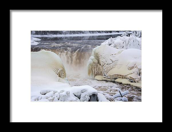 Canada Framed Print featuring the photograph Pisew Falls #1 by Minnie Gallman