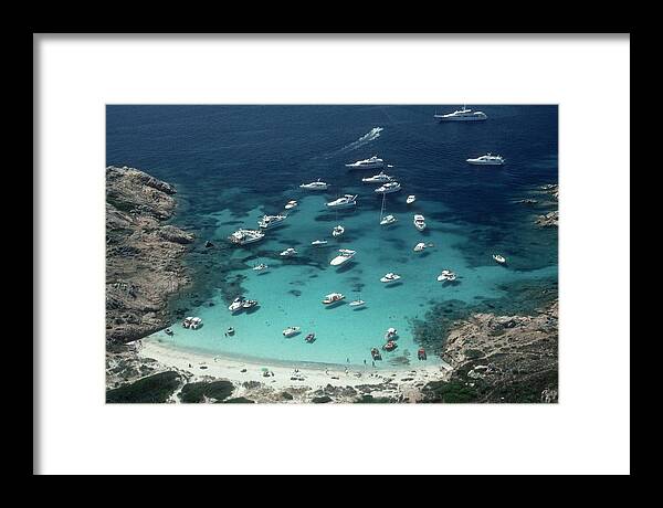 Bay Of Water Framed Print featuring the photograph Porto Rotondo by Slim Aarons