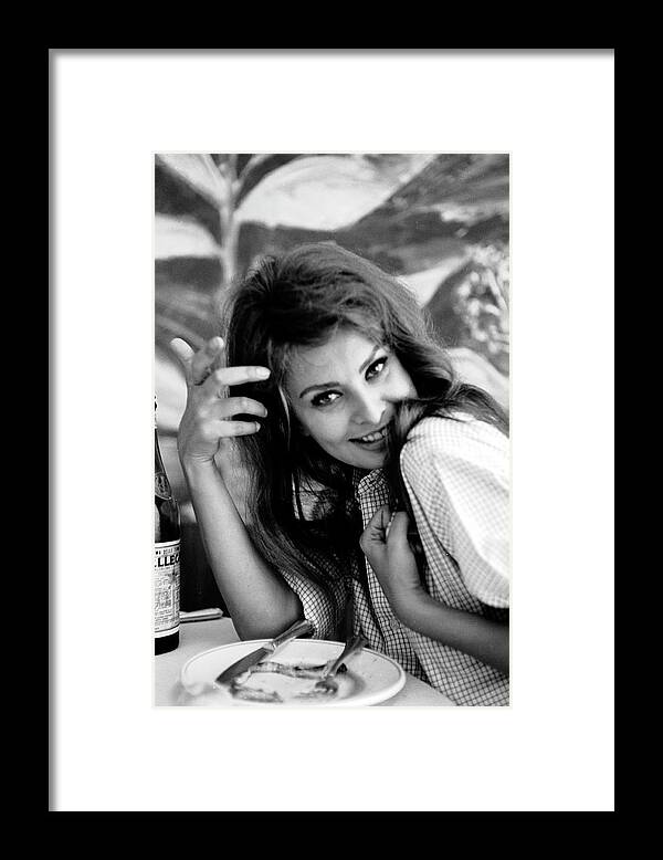 Sophia Loren Framed Print featuring the photograph Portrait Of Sophia Loren #1 by Alfred Eisenstaedt