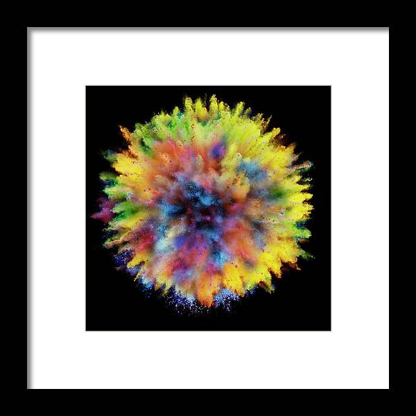 Vitality Framed Print featuring the photograph Powder Explosion #1 by Biwa Studio