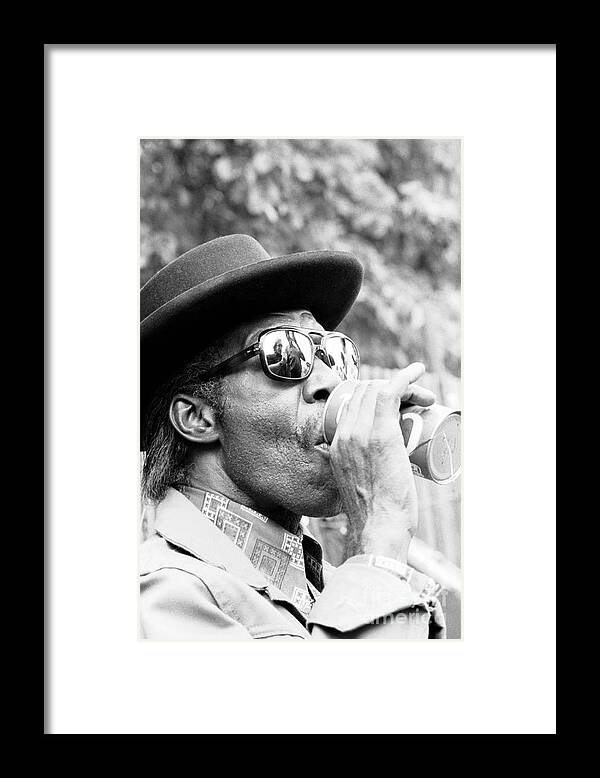 People Framed Print featuring the photograph Professor Longhair At Philadelphia Folk #1 by The Estate Of David Gahr