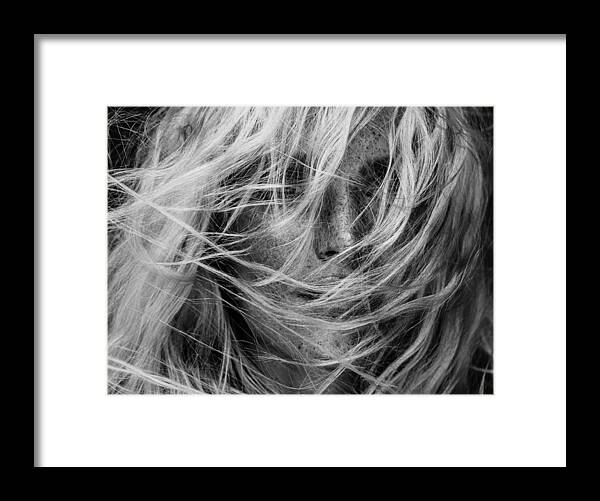 Faces Framed Print featuring the photograph Project Faces [alica] #1 by Martin Krystynek Mqep