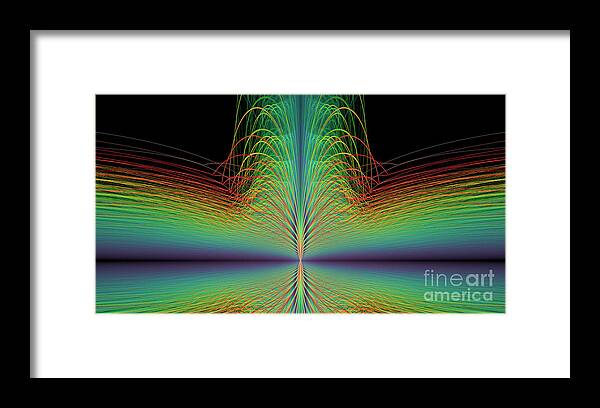 Concept Framed Print featuring the photograph Quantum Entanglement Or Gravity Waves. #1 by David Parker/science Photo Library