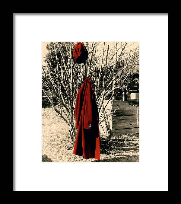 Hat Framed Print featuring the photograph Red #1 by Jean Wolfrum